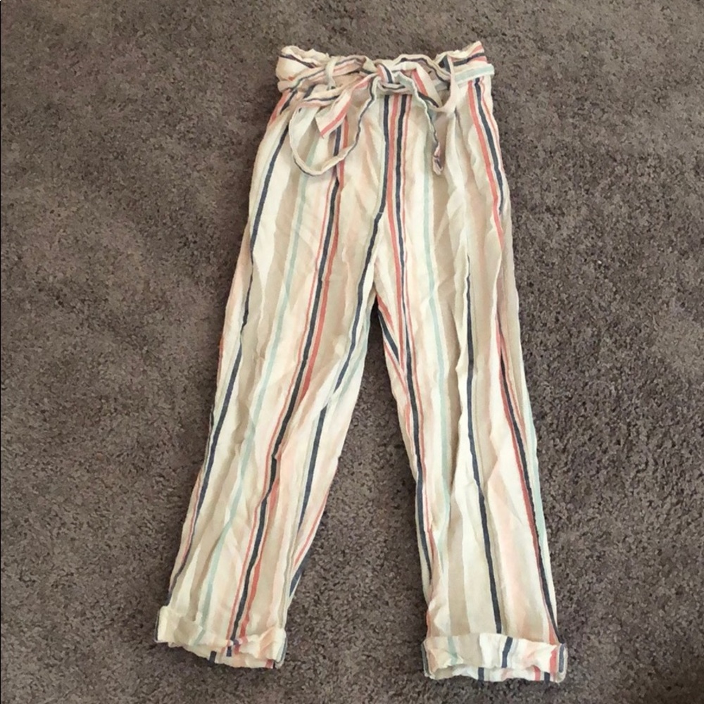 Super cozy striped loose pants